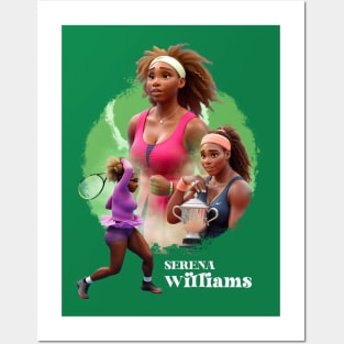 Serena Williams cartoon anime Posters and Art